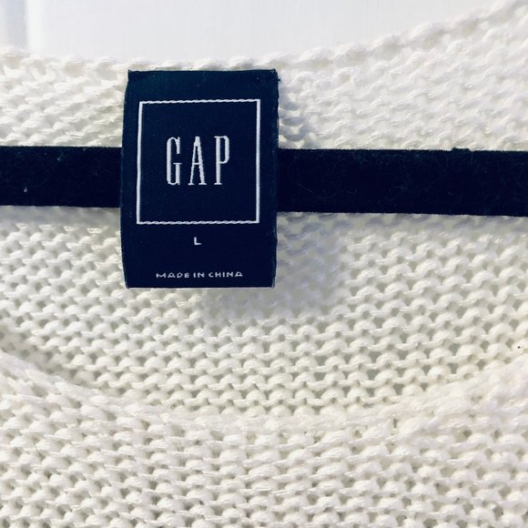 GAP  blue and white striped sweater L - Picture 5 of 6